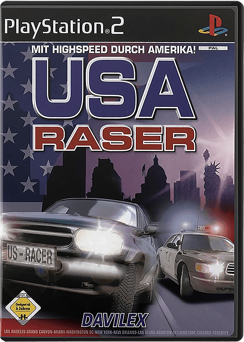 USA Racer box art for Playstation 2